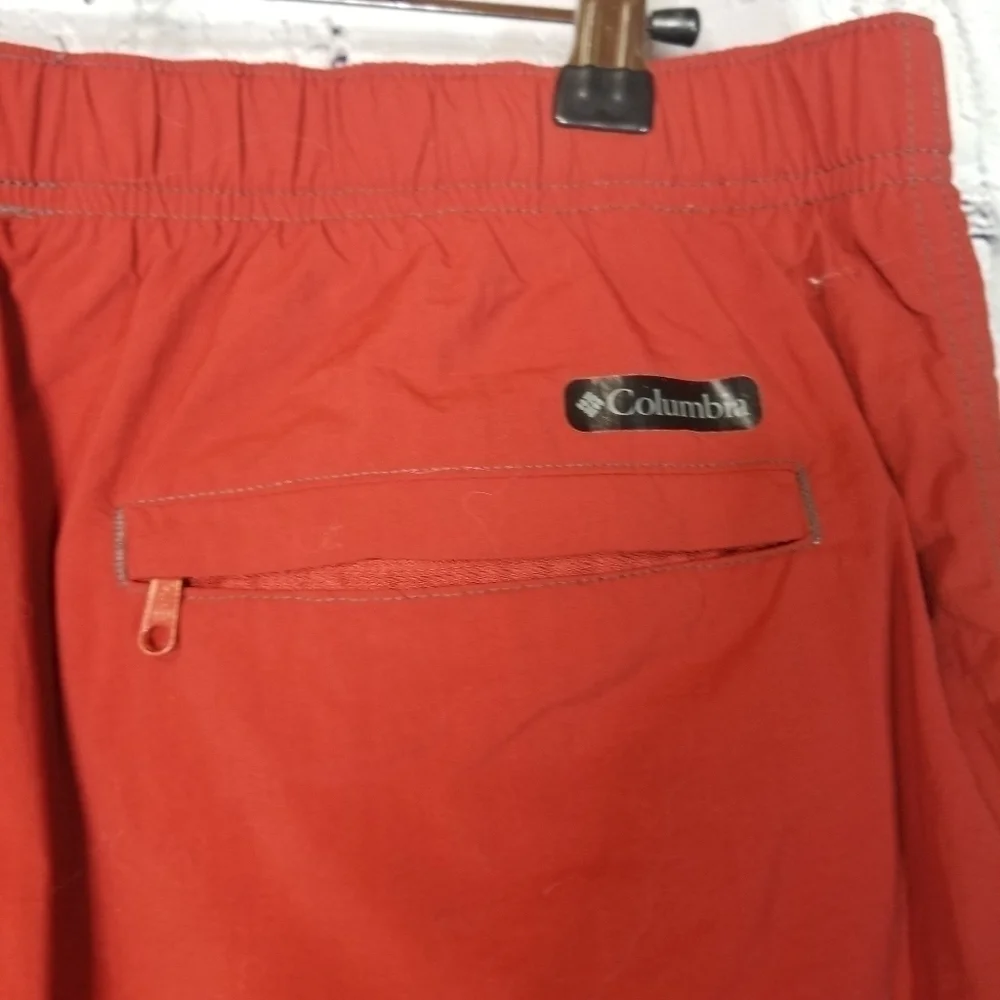 Columbia brick red swim shorts trunks